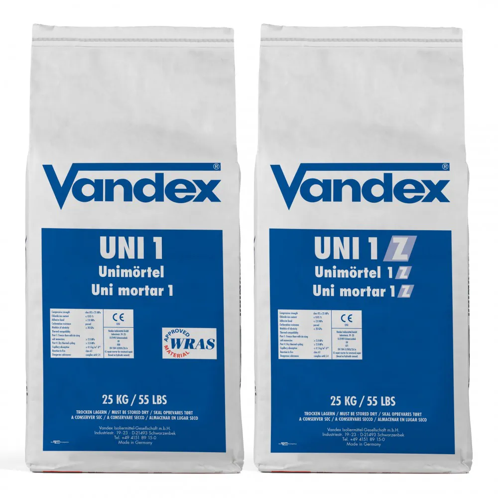 Vandex Unimortar 1 - Waterproofing and Repair Mortar
