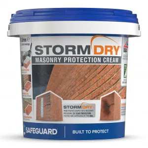 Stormdry Masonry Protection Cream - Colourless, Breathable, Water-Repellent Treatment for Brick, Concrete and Stone Walls