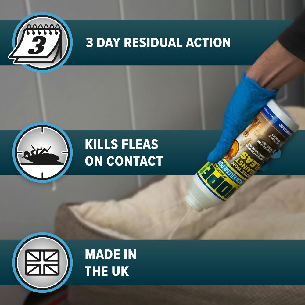 NOPE! Flea Killer Powder is safe to use on pet bedding