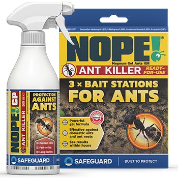 NOPE! CP can be used in conjunction with Ant Bait Stations