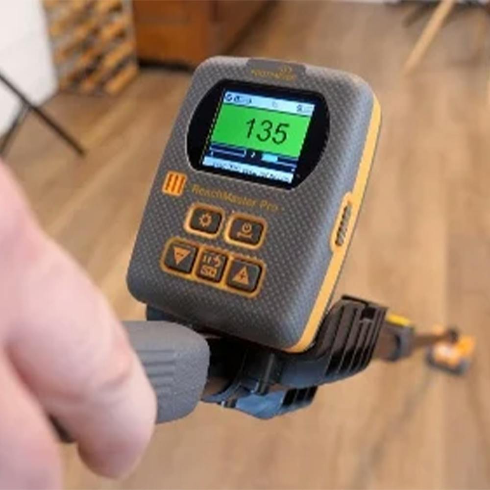 The ReachMaster Pro avoids getting on your hands and knees to check floor moisture levels