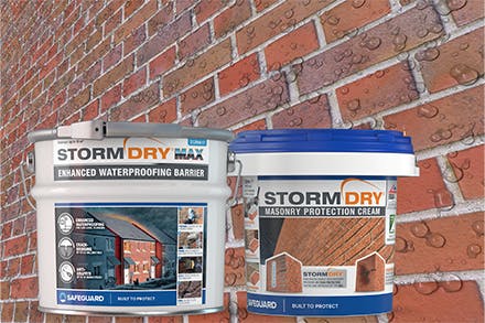 Stormdry MAX can be applied as a pre-treatment for Stormdry MAX