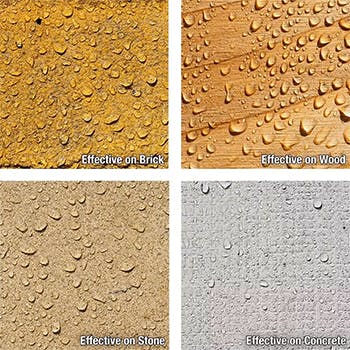 A variety of substrates with Universal Waterseal