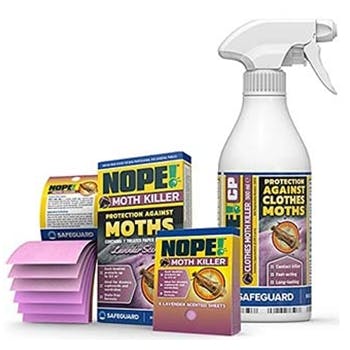 NOPE! Moth booklets can be used in conjunction with NOPE! CP Moth Spray
